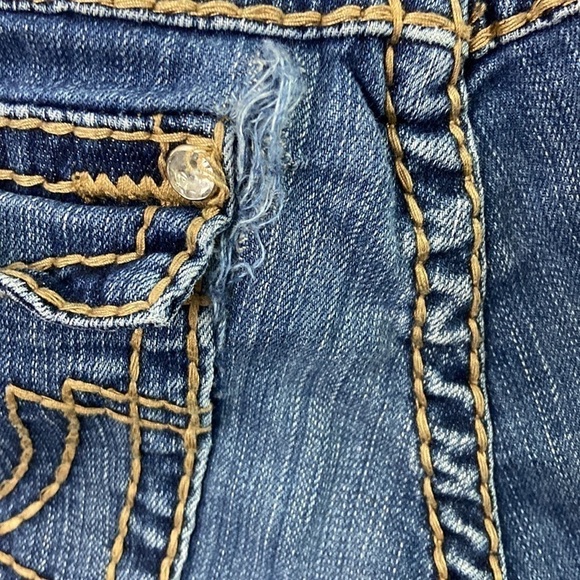 LA Idol USA New Fashion Size 9 Denim Blue Jeans - Picture 13 of 14